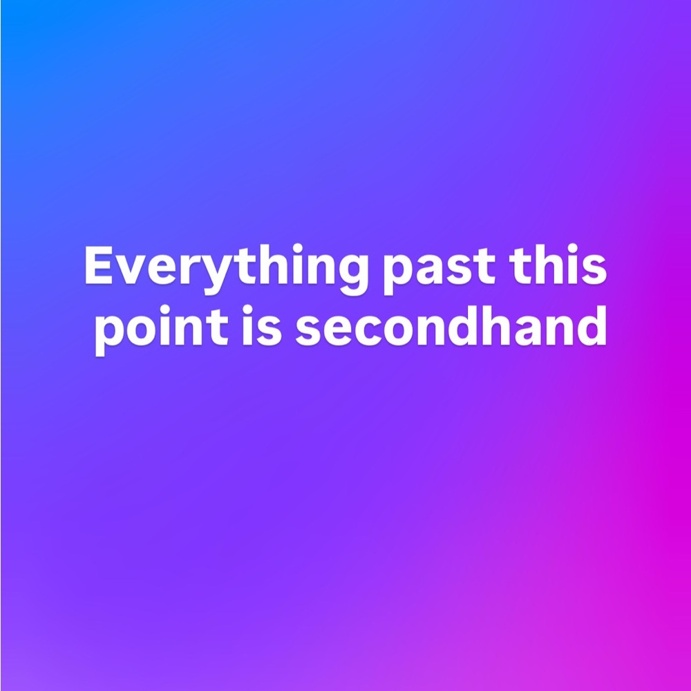 Second hand items